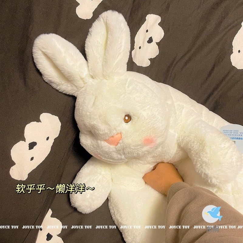 Amazon｜怠け者のウサギの人形 白ウサギの人形 眠り枕人形 癒しの誕生